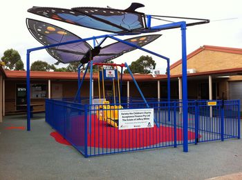 Butterfly shades over Liberty Swing